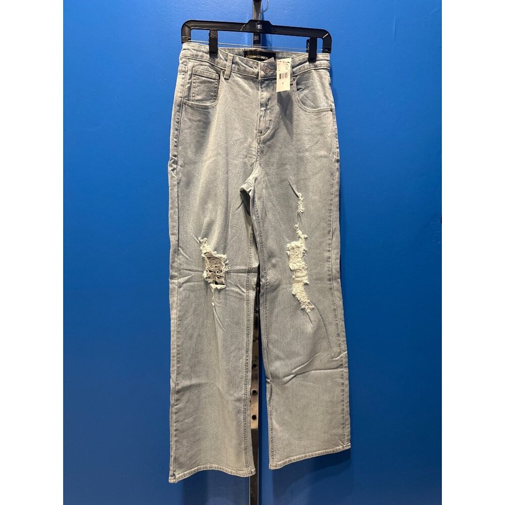Gabrielle Union Trendy Womens Distressed Light Wash Denim Jeans Size 6